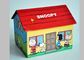 Personalized Coated Paper House Shape Gift Packaing Boxes For Children Gift With Cartoon Design