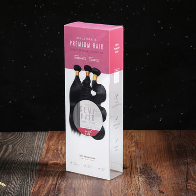 جعبه بسته بندی پاروک سفارشی شفاف pvc لوازم آرایشگاه موی پلاستیکی جعبه پلاستیکی چوب صاف